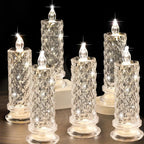 Crystal Rose LED Candles: Safe, Sparkling Romance Without Flames ✨