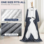 WarmHug™ Heated Blanket Sleeves, Foot Pocket & Fleece Comfort