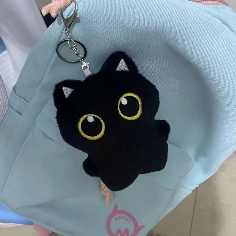 Black Cat Plush Keychain Gift