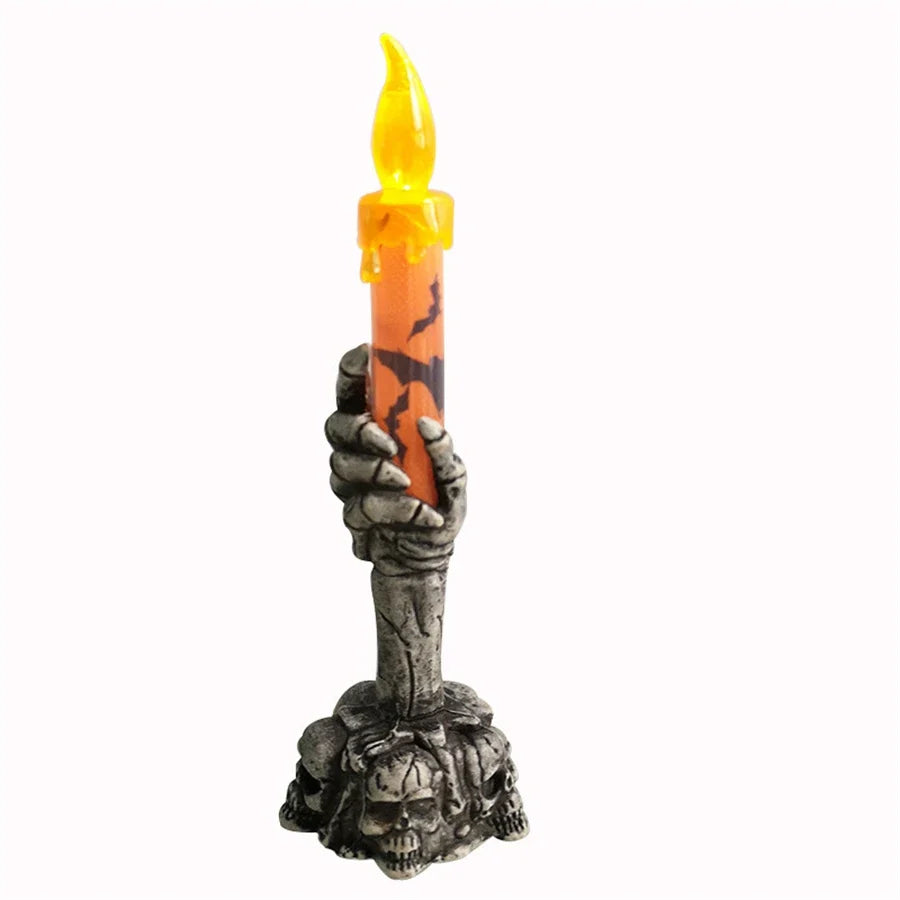 Skeleton Hand Flameless Candles Spooky Halloween Decor Tell me when that’s in.