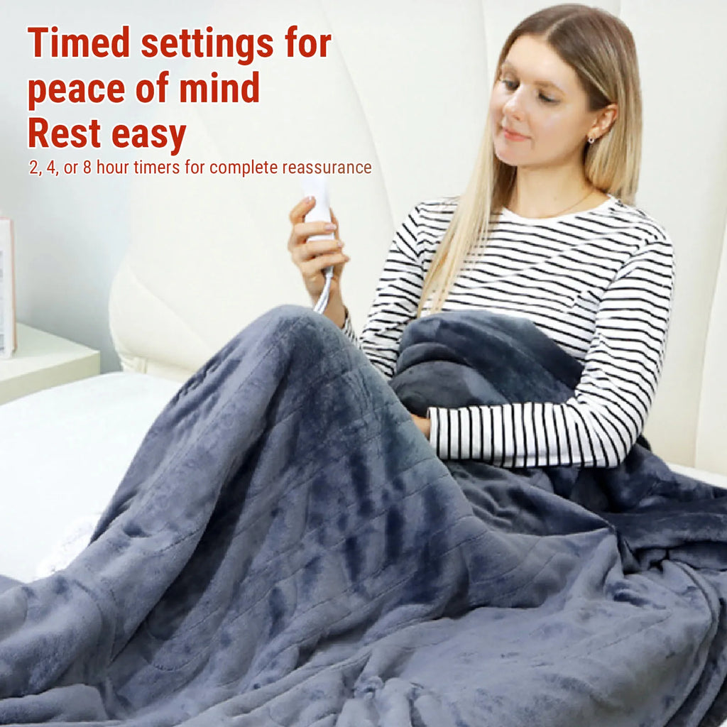 WarmHug™ Heated Blanket Sleeves, Foot Pocket & Fleece Comfort