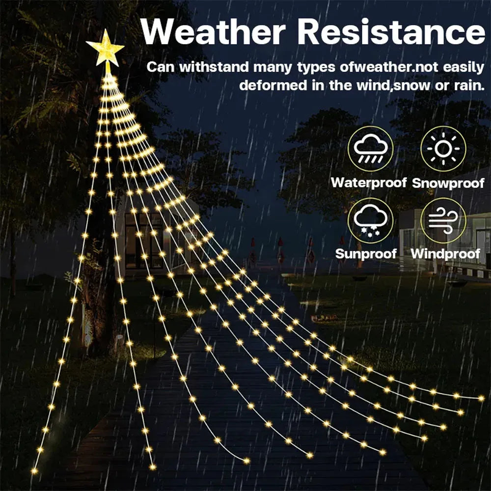 SyncGlow™ Tree Lights 🎄🎶 — App-Controlled RGB Music Sync