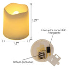24-Piece Flameless LED Tea Light Candles – Warm White Flickering Lights for Halloween, Christmas, Weddings & Home Decor